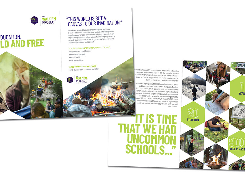 RMSC Walden School Brochure Print Brochure Example High Quality Laminated Paper